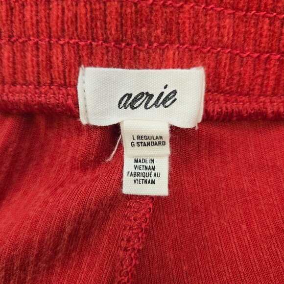 Aerie Groove-On High Rise Corduroy Seamed Flare Pants Size Large - Picture 3 of 6